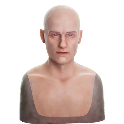 Masque visage masculin ultra-réaliste en silicone