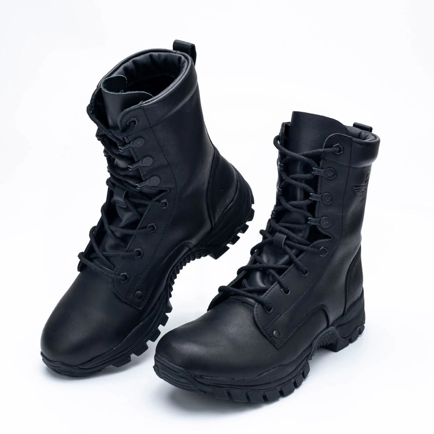 Rangers Tactiques d'Intervention Cuir Véritable – Imperméables Zip Unisexe