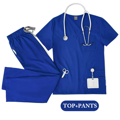 Ensemble Scrubs Médical Unisexe — Haut Manches Courtes & Pantalon Infirmier - BLACKBEARD OUTDOOR INDUSTRIES