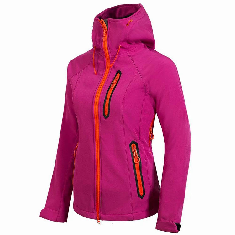 Veste Softshell Femme Capuche Polaire – Légère, Imperméable & Coupe-Vent - BLACKBEARD OUTDOOR INDUSTRIES