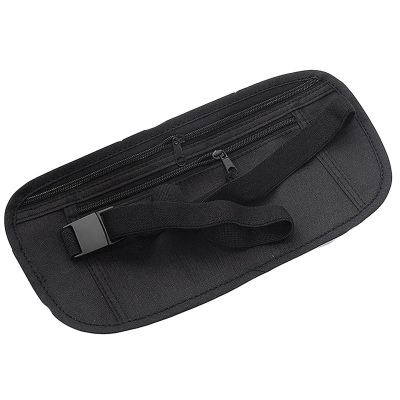 Ceinture Pochette de Voyage Sécurisée – Unisexe, Ultra-fine, Noire - BLACKBEARD OUTDOOR INDUSTRIES