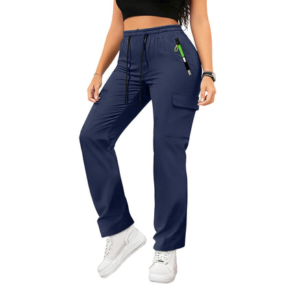 Pantalon Cargo Femme Taille Haute – Multi-Poches, Coupe Droite, Style Safari - BLACKBEARD OUTDOOR INDUSTRIES