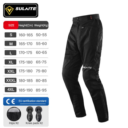 SULAITE Veste Moto Homme Femme – Blouson Moto Homologué CE avec Armures – Mesh Respirant – S à 4XL