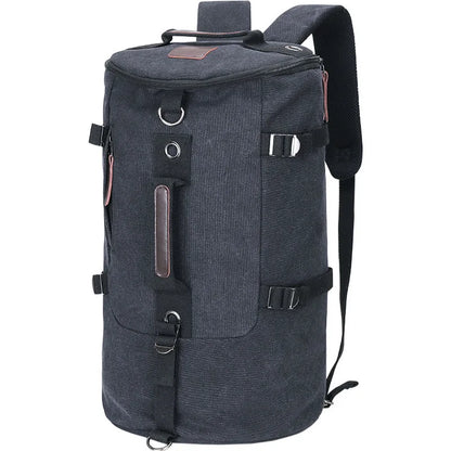 Sac à dos homme en toile et cuir – Voyage et ordinateur