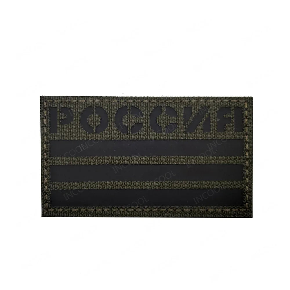 Patch Drapeau Réfléchissant Tactique – Badge Militaire Velcro, 29 Pays, 8x5 cm