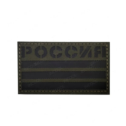 Patch Drapeau Réfléchissant Tactique – Badge Militaire Velcro, 29 Pays, 8x5 cm