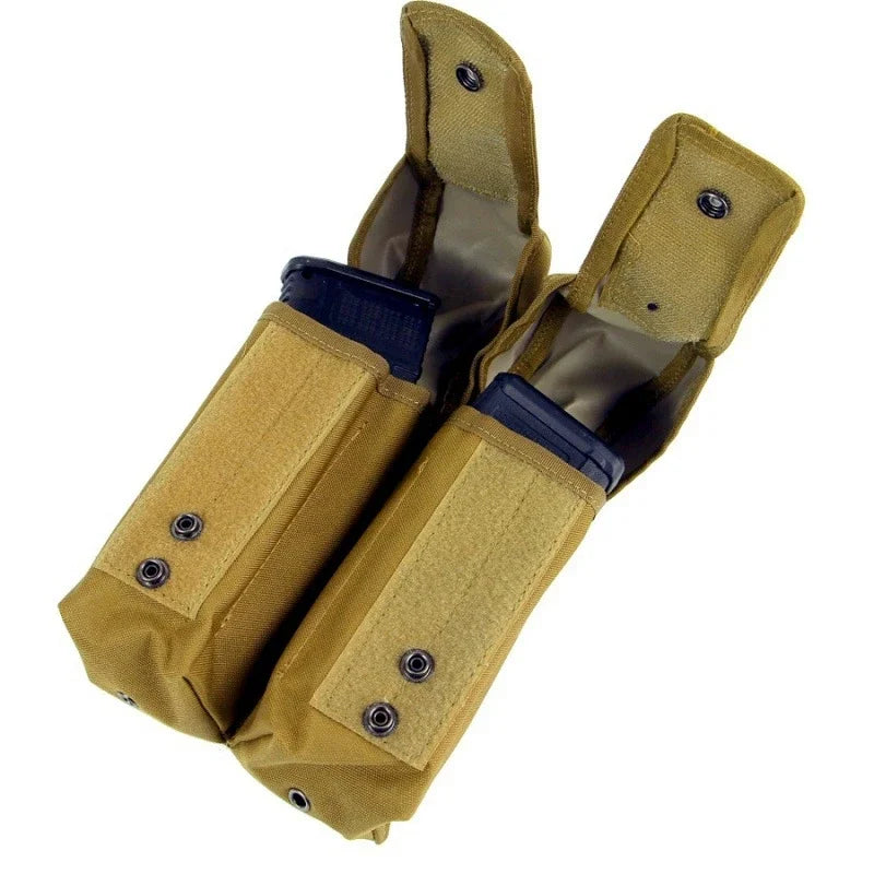 Outdoor Double AK Mag Pouch MOLLE – Porte Chargeur Double pour AK, Sac à Ceinture, Accessoires de Paintball et Chasse BLACKBEARD OUTDOOR INDUSTRIES