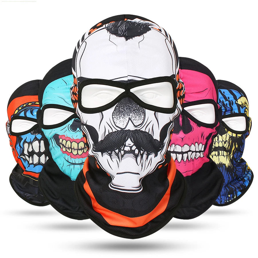 Cagoule Tactique Skull Couvre-Visage Intégral Coupe-Vent – Doublure Casque Moto & Vélo – Nylon/Polyester – 7 Coloris