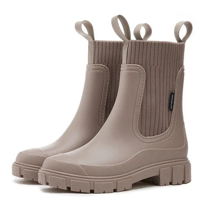 Bottes de pluie imperméables femme - Chelsea mi-mollet