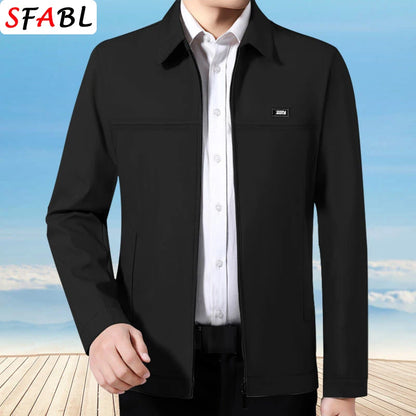 Veste Blazer Homme Business Casual – Coupe Ample, Col Rabattu, Fermeture Éclair | Printemps Été - BLACKBEARD OUTDOOR INDUSTRIES