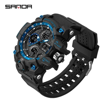 Montre militaire homme SANDA 6021 à double affichage