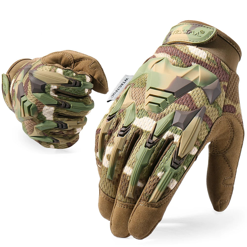 Gants Tactiques Plein Doigt Airsoft Paintball – Tactile Anti-Dérapant Combat