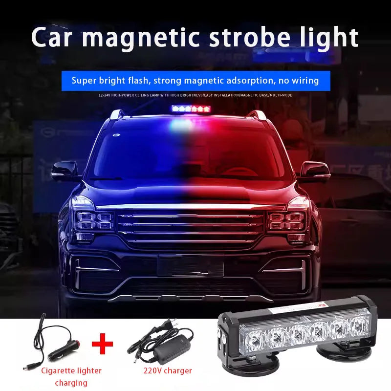 Gyrophare LED Rechargeable – Gyrophare Police Magnétique | Haute Visibilité - BLACKBEARD OUTDOOR INDUSTRIES