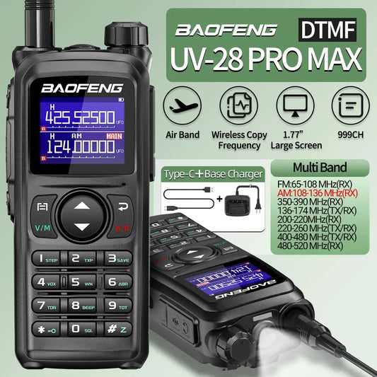 Talkie-Walkie Baofeng UV-28 PRO MAX - Multi-Bandes Haute Puissance Ma boutique