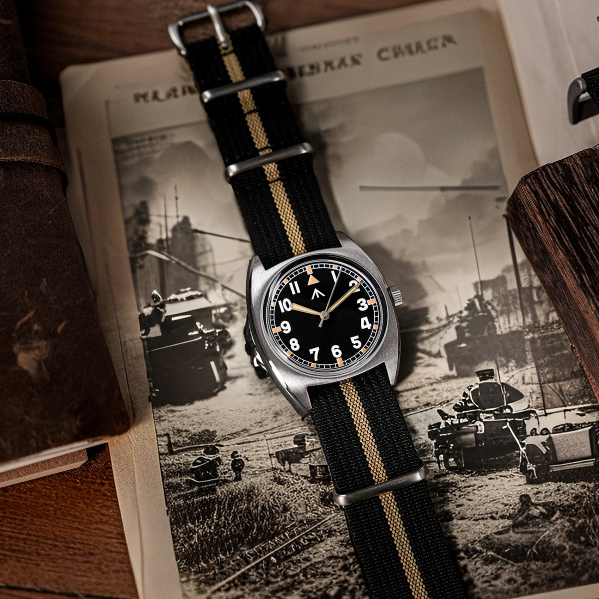 Montre militaire ML17 36 mm avec verre K1 lumineux