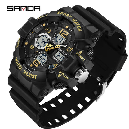 Montre militaire tactique SANDA 3168 analogique et numérique