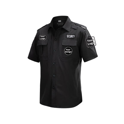 Tenue de Garde Sécuritaire - Uniforme Police en Tissu à Séchage Rapide, Costume de Travail Noir/Bleu pour Homme - BLACKBEARD OUTDOOR INDUSTRIES
