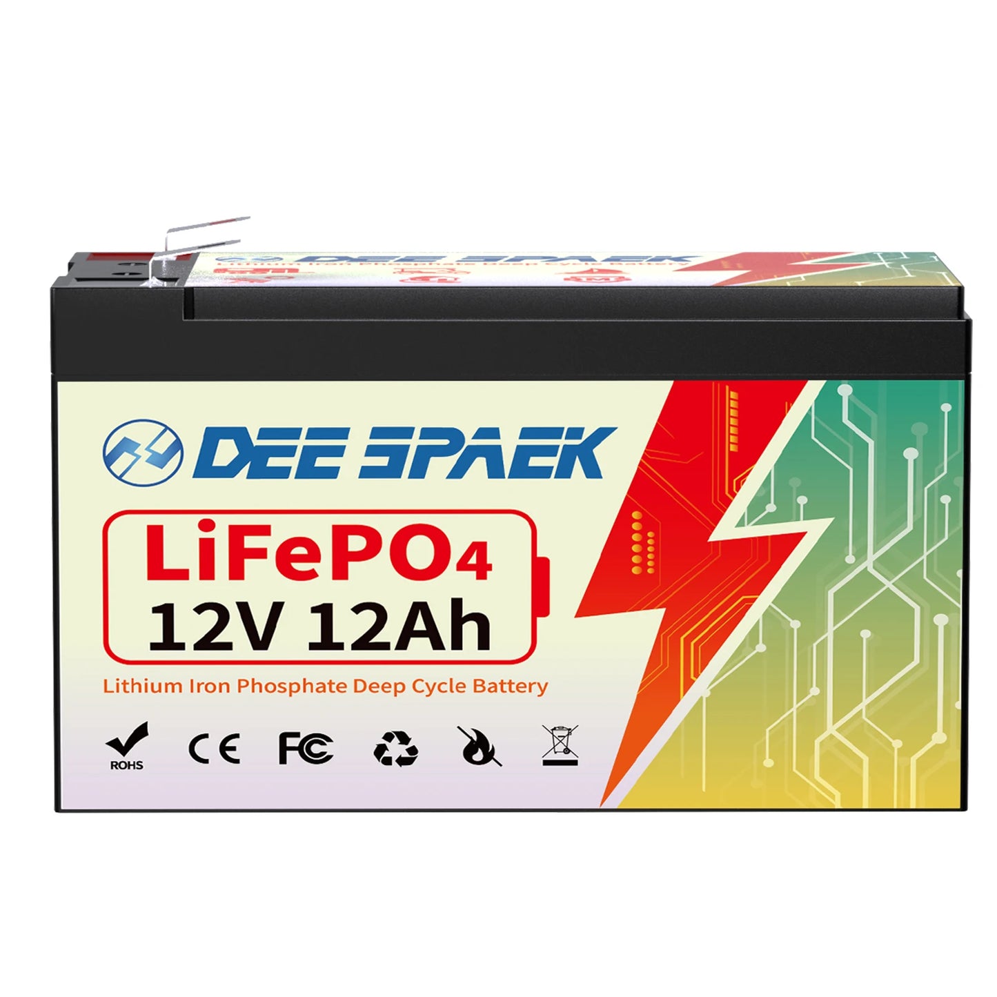Batterie Lithium Fer Phosphate (LiFePO4) 12V 12Ah avec BMS - BLACKBEARD OUTDOOR INDUSTRIES