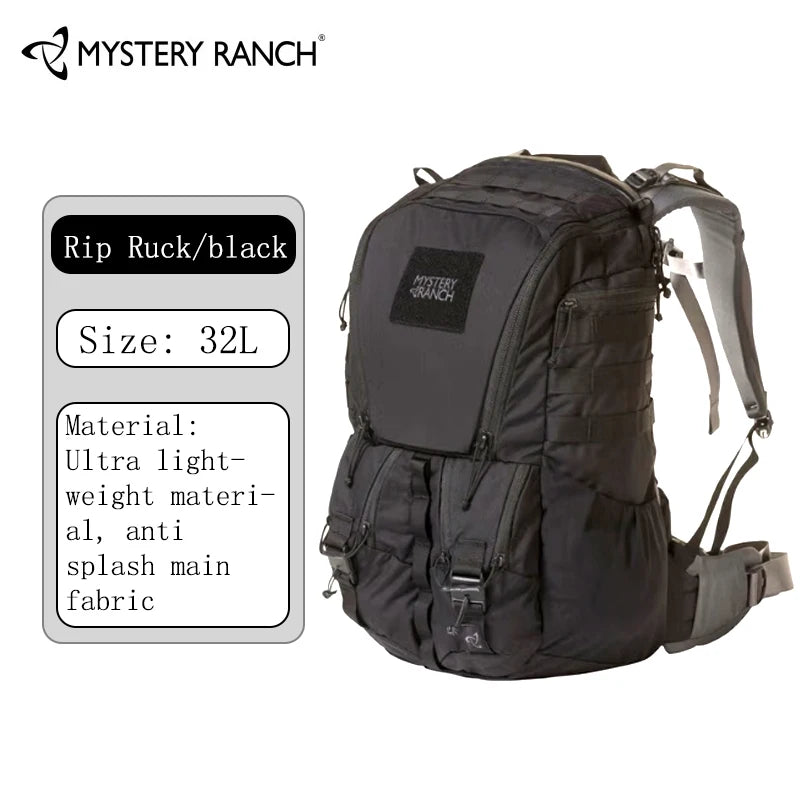 Sac à dos de randonnée 30L tactique en nylon, extensible, noir, kaki ou vert
