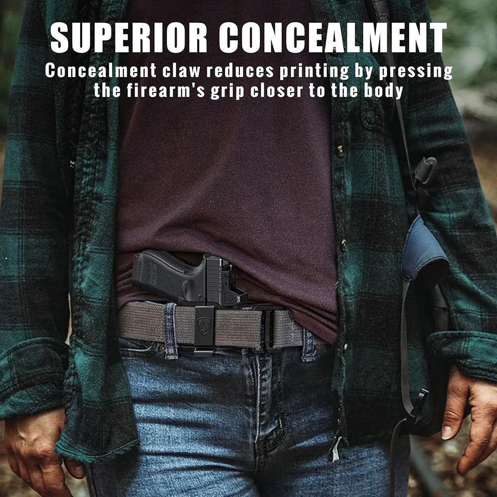 Holster de Poche IWB Kydex pour Pistolet – Port Discret et Confortable pour Glock 19, 19X, 44, 45, 32 BLACKBEARD OUTDOOR INDUSTRIES