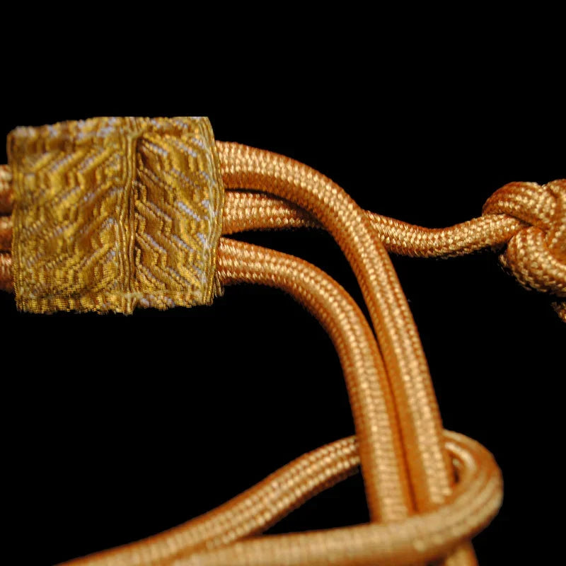 Aiguillette militaire dorée de cérémonie pour garde d'honneur et officier