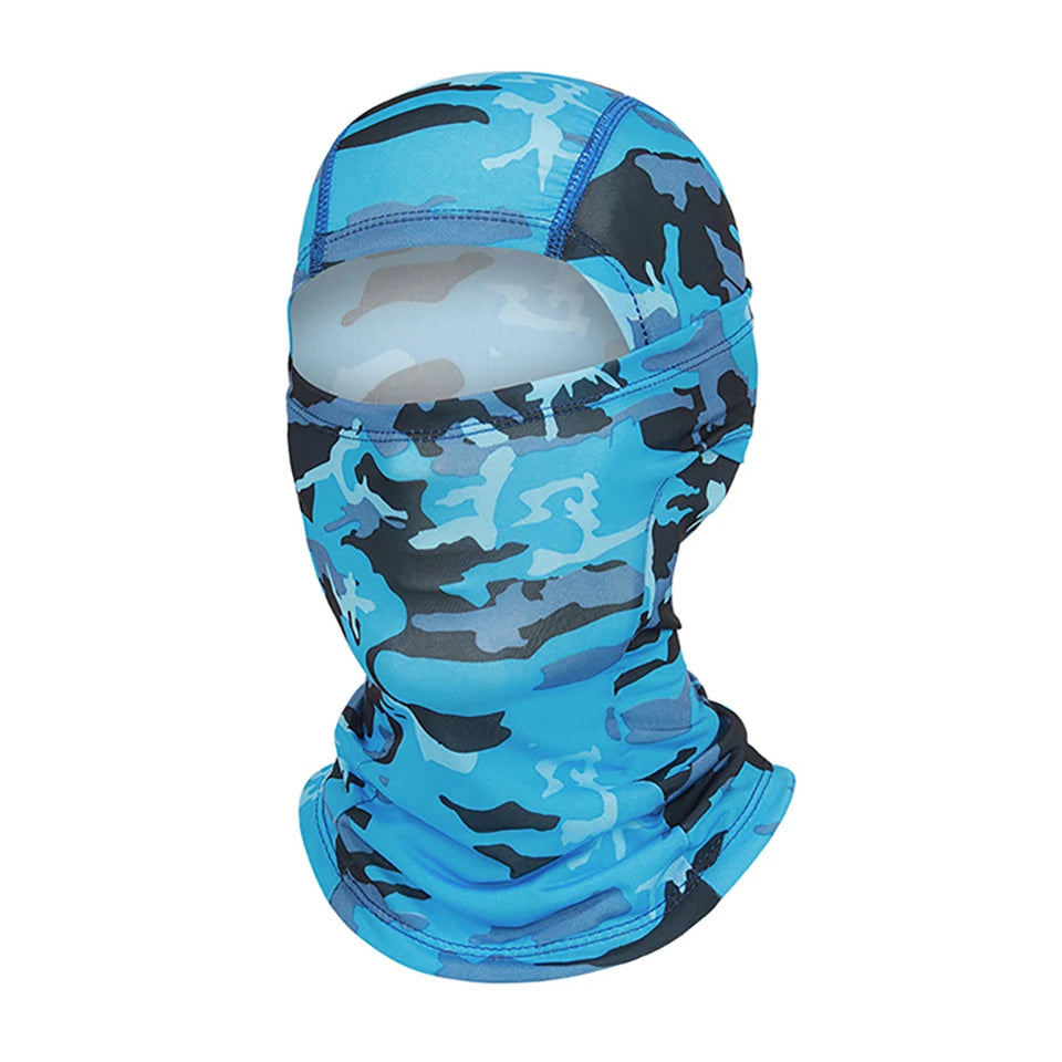 Cagoule anti-UV vélo et moto, masque visage et cou