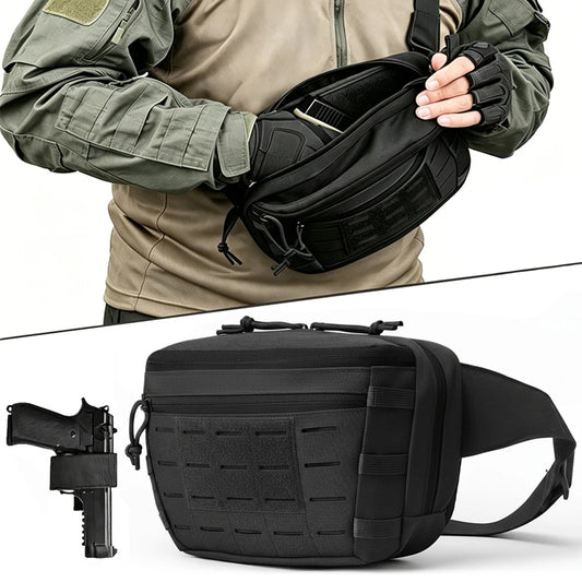 Sacoche banane tactique 6 L avec holster et MOLLE