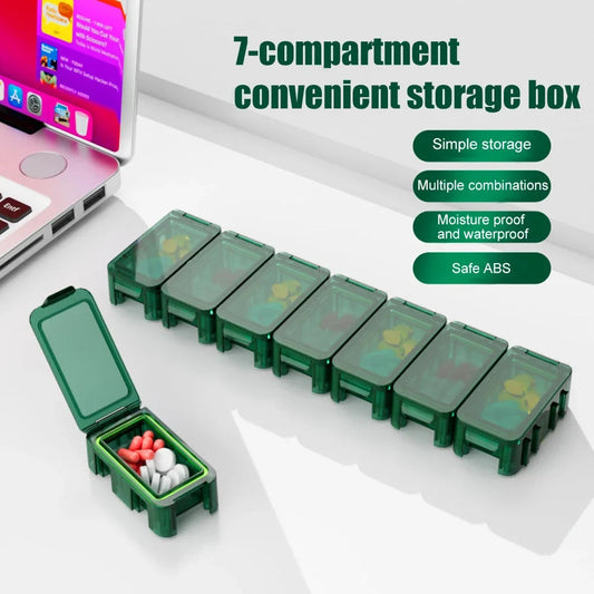 Pilulier Hebdomadaire XXL – Organiseur de Médicaments 7 Jours avec Compartiments Amovibles Ma boutique