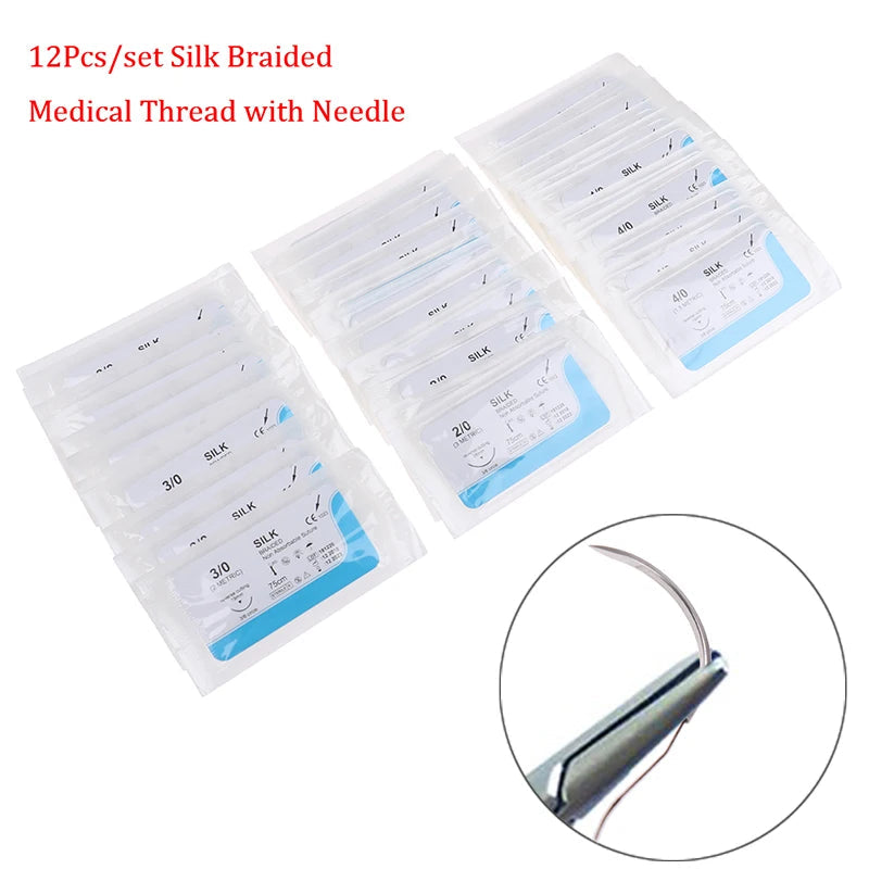Kit de Fils de Suture Médicaux – 12 Pièces Ma boutique