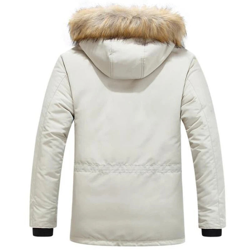Manteau Hiver Homme WINSTAND - Veste Casual à Capuche, Zip, Poches et Doublure en Polyester BLACKBEARD OUTDOOR INDUSTRIES