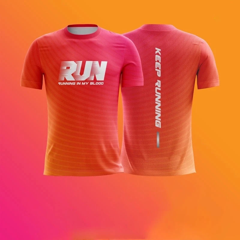 T-Shirt Running 3D Print – Imprimé Lettres – Respirant à Séchage Rapide – Unisexe - BLACKBEARD OUTDOOR INDUSTRIES