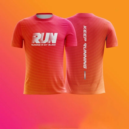 T-Shirt Running 3D Print – Imprimé Lettres – Respirant à Séchage Rapide – Unisexe - BLACKBEARD OUTDOOR INDUSTRIES