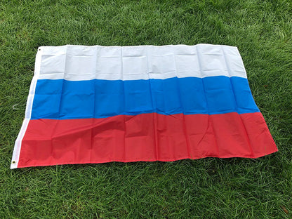 Drapeau de la Russie SKY FLAG – 90x150cm en Polyester, Drapeau Présidentiel Russe, Bannières Nationales de Russie BLACKBEARD OUTDOOR INDUSTRIES