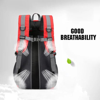 Sac à Dos Randonnée 40L Imperméable Léger – Nylon, Bretelles Respirantes | Trekking, Camping, Voyage
