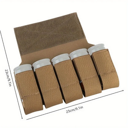 Pochette Tactique 40mm Grenade MOLLE – M203 M79 5 Grenades Hook & Loop, 23x23 cm - BLACKBEARD OUTDOOR INDUSTRIES