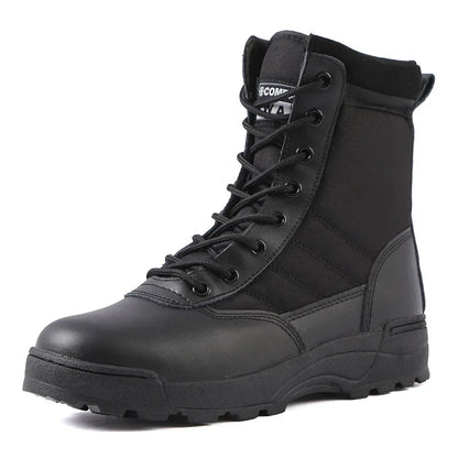 Boots Tactiques Désert Homme – Chaussures Combat Outdoor Zip Cheville