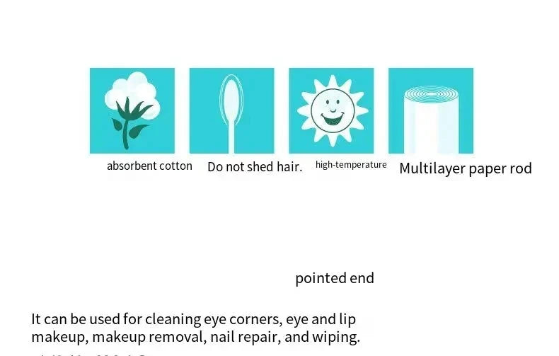 100 Coton-Tiges Individuellement Emballés – Double Embout – Hygiéniques, Jetables, Portables - BLACKBEARD OUTDOOR INDUSTRIES