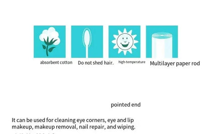 100 Coton-Tiges Individuellement Emballés – Double Embout – Hygiéniques, Jetables, Portables - BLACKBEARD OUTDOOR INDUSTRIES