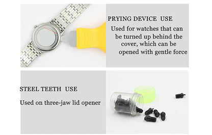 Kit d'Outils de Réparation de Montres - Outils de Remplacement de Piles, Retrait de Maillons, Ouvre-Boîtier, Gants Antistatiques - BOXUEQI BLACKBEARD OUTDOOR INDUSTRIES