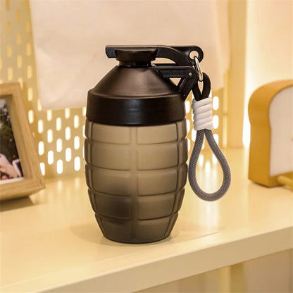 Shaker Sport 600ml Forme Grenade | Noir, Gris, Blanc