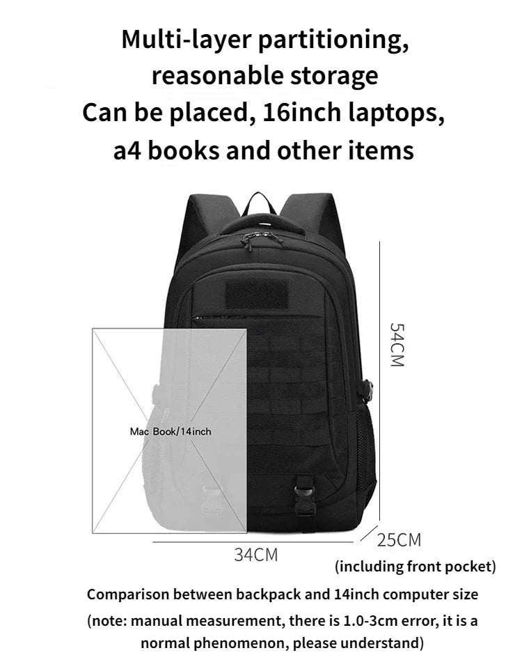 Sac à Dos de Voyage et Camping pour Homme – Grande Capacité, Nylon Résistant, Idéal Randonnée, Chasse et Trekking - BLACKBEARD OUTDOOR INDUSTRIES