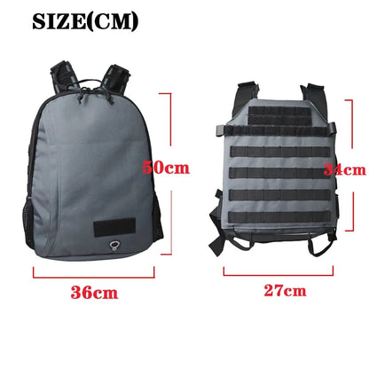 SOETAC sac à dos porte plaque 2‑en‑1 — gilet tactique MOLLE 1000D, plaques 27×34 cm, convertible chest rig/pack de réponse rapide - BLACKBEARD OUTDOOR INDUSTRIES