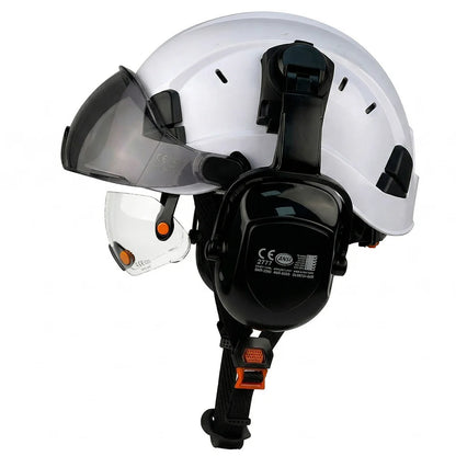 Casque de Sécurité ABS Pompier & Sauvetage — Visière, Cache-Oreilles CE/ANSI - BLACKBEARD OUTDOOR INDUSTRIES