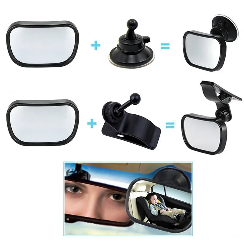 Miroir Voiture 2-en-1 pour Enfants – Rétroviseur de Surveillance Bébé Siège Arrière - BLACKBEARD OUTDOOR INDUSTRIES