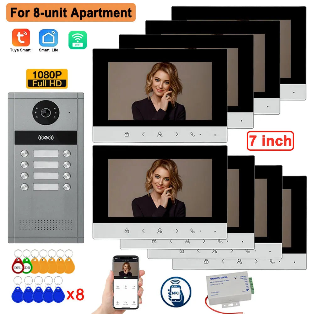 Interphone Vidéo Connecté LCD Multi-Appartement — Visiophone HD HSmartcam - BLACKBEARD OUTDOOR INDUSTRIES