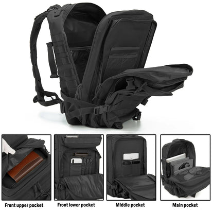 Sac à Dos Tactique 45L MOLLE – Randonnée, Trekking & Camping