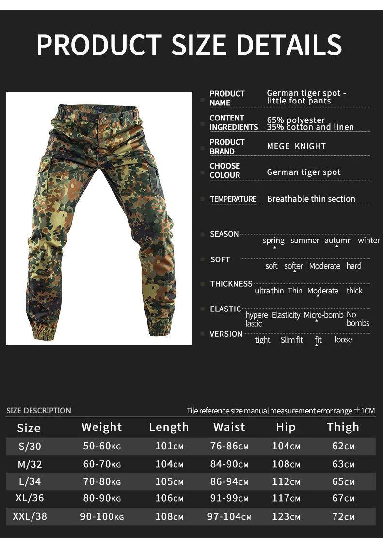 Pantalon Cargo Tactique Homme MEGE – Joggers Outdoor, Randonnée, Travail, Chasse - BLACKBEARD OUTDOOR INDUSTRIES