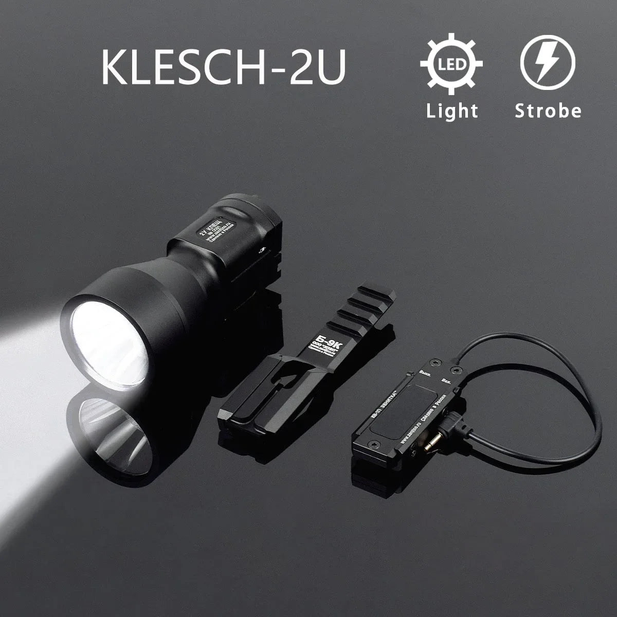 Lampe tactique LED pour rail Picatinny 20 mm – AK-SD et KLESCH
