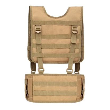 Brelage tactique MOLLE réglable – Harnais et ceinture rembourrée
