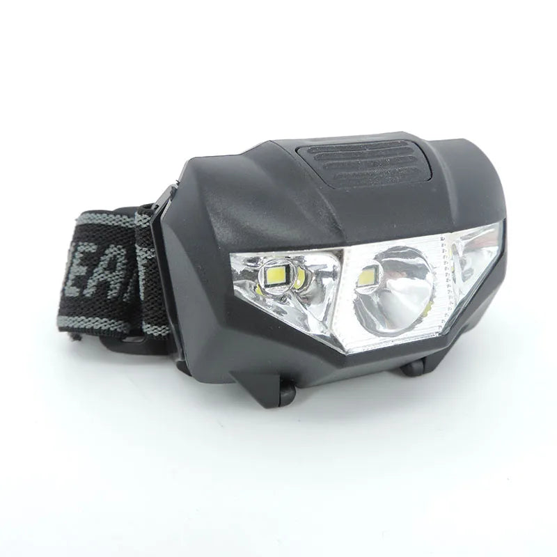 Lampe Frontale Mini LED 3W – 3 Modes – Camping Pêche Randonnée